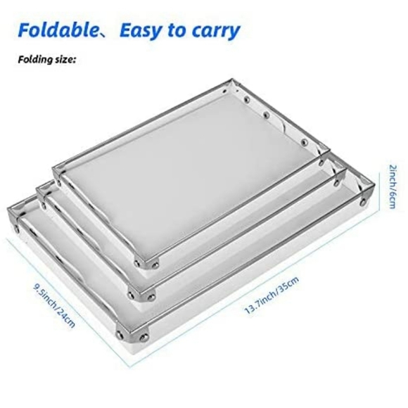 3 piece foldable storage boxes - Picture 2 of 4